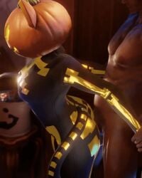 1boy 1girls 2026 ambiguous_penetration animated arms_behind_back ass bent_over big_ass big_breasts bodysuit bouncing_breasts breasts cat_ears cat_girl cat_tail catgirl clothed clothed_female_nude_male clothed_sex clothing dark-skinned_male dark_skin female fortnite from_behind full_body_suit gif helmet holding_arm holding_arms holding_arms_behind_back hourglass_figure jack-o'-lantern jtopau leaning_forward male masked masked_female no_sound nude nude_male penis pumpkin pumpkin_head sex spice_(fortnite) standing standing_sex tail thick_thighs thighs video_games voluptuous voluptuous_female wide_hips