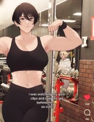 2girls anime annie_leonhardt athletic attack_on_titan black_hair black_hair_female blonde-haired_female blonde_female blonde_hair breasts clothed clothed_female female female_only light-skinned_female light_skin manga mikasa_ackerman multiple_females multiple_girls muscular muscular_female shingeki_no_kyojin solo_focus tomboy toned toned_female very_short_hair