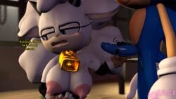 1boy 1girls 3d anthro anthro_female anthro_male anthro_on_anthro areolae big_breasts big_nipples blue_eyes blue_fur blue_penis blush breasts breasts_out cock dialogue dick english_dialogue english_text erection eulipotyphlan female fur grabbing grabbing_penis hand_on_penis handjob hedgehog horns huge_breasts idw_comics idw_publishing jacitheanimator lanolin_the_sheep large_breasts male male/female mammal nipples penis sega sfm sheep sheep_girl sonic_(series) sonic_the_hedgehog sonic_the_hedgehog_(comics) sonic_the_hedgehog_(idw) sonic_the_hedgehog_(series) source_filmmaker source_filmmaker_(artwork) straight tail text topless white_body white_fur white_hair wool_(fur)