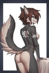 1girls ai_generated anthro anthro_wolf blue-eyed_female blue_eyes blush breasts brown_hair completely_naked completely_naked_female completely_nude completely_nude_female female furry furry_female furry_only furry_tail leg_spread nipples salted_coffee short_hair tala_(fluff-kevlar) wolf_ears wolf_girl wolf_humanoid wolf_tail