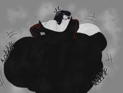 1girls 2025 2d 2d_(artwork) 2d_artwork angry angry_face ass_bigger_than_head ass_focus behind_view black_hair breasts_bigger_than_head butt_bigger_than_head clothed clothing commission cosplay dress estelle_(heavensthroat) eyelashes female female_focus female_only fullmetal_alchemist heavensthroat huge_ass huge_breasts huge_butt lipstick long_hair looking_back lust_(fullmetal_alchemist)_(cosplay) motion_lines musk musk_clouds onomatopoeia original_character pale_skin roblox roblox_avatar robloxian simple_background solo solo_female solo_focus steam steamy sweat sweaty sweaty_body sweaty_breasts text tits_bigger_than_head