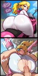 1boy 1girls 2d ai_generated alternate_version_available anal anal_sex artist_name ass balls big_ass big_breasts big_penis blush bodysuit breasts bubble_butt cameltoe deep_penetration dominant_male english_text eyes_rolling_back female fit fit_female fluffylewdsai fucked_silly full_nelson full_nelson_(legs_held) full_nelson_anal hands_behind_head huge_ass huge_breasts instant_loss_2koma large_ass large_breasts legs_up light-skinned_female light-skinned_male light_skin looking_back male mario_(series) mario_kart mario_kart_world motion_lines motorcycle muscular muscular_male nintendo official_alternate_costume penis pounding_anus princess_peach princess_peach_(touring) pussy ripped_bodysuit seductive seductive_female sex super_mario_bros. talking_to_viewer thick thrusting thrusting_hard tight_clothing unseen_male_face video_game_character video_games