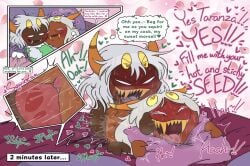 absurd_res ahe_gao anthro arachnid aroused arthropod bed bed_sheet bedding bite_mark blush blush_lines bodily_fluids duo evil_face evil_grin evil_look fangs female fingering floating_arms floating_hands french_text furniture genital_fluids hair heart_eyes heart_symbol hearts_around_head hi_res horn humanoid inner_thoughts kirby:_triple_deluxe kirby_(series) kittipaws long_hair looking_pleasured male male/female messy_hair moan moaning_name multi_arm multi_eye multi_limb multiple_hands nintendo penetration pillow queen_sectonia queen_sectonia_(original_form) rough_sex saliva saliva_on_tongue saliva_string sex sharp_teeth smile spider spidr sweat taranza teasing teeth text tongue tongue_out vaginal_fluids vaginal_penetration whispering whispering_in_ear