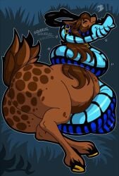 big_butt coiling coils deer disney feral hypnofood kaa reina_(hypnofood) sarrl snake squeezing the_jungle_book