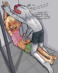 2boys 2male abuse andrew_(bad_things) bad_things bad_things_(roblox) bathroom blonde_hair clothed degradation forced forced_masturbation gray_hair ivan_(bad_things) keroswaffles male_only masturbation roblox roblox_game robloxian scars scars_on_arm scars_on_body scars_on_legs scars_on_thighs self_upload