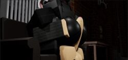 1boy 1girls 3d ass ass_grab balls big_ass big_penis bottomless clothing cometrr34 hung_trap penis roblox roblox_game robloxian sitting_on_person tagme those_who_remain