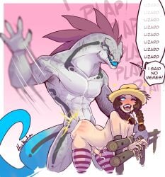 2026 absurd_res anthro anthro_penetrating anthro_penetrating_human anthro_penetrating_male ass biped blush bodily_fluids clothed clothed_human clothed_male clothing cum digital_drawing_(artwork) digital_media_(artwork) dungeons_and_dragons duo gay gay_male genital_fluids genitals hair hasbro hi_res human human_on_anthro human_penetrated interspecies lizardfolk_(dnd) lizardman lluisabadias male male/male male_on_anthro male_penetrated male_penetrating male_penetrating_human male_penetrating_male mammal nude nude_anthro nude_male penetration penis scalie sex tail teeth tongue wizards_of_the_coast yaoi yu'hiss