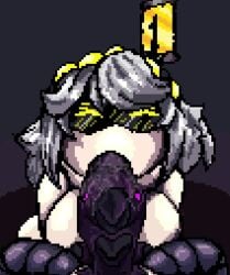 big_penis blowjob blush breasts cristh501 disassembly_drone female_on_futa futanari giving_head glitch_productions murder_drones pov robot saliva saliva_on_penis saliva_trail silver_hair sucking sucking_penis tagme uzi_(murder_drones) v_(murder_drones) veiny_penis vertical_video video worker_drone yellow_eyes