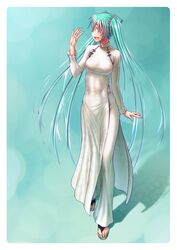 hatsune miku from vocaloid by wokada