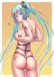 hatsune miku from vocaloid by wokada