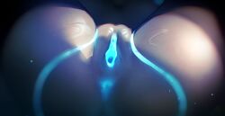 808_(hi-fi_rush) anthro anus ass black_body close-up domestic_cat felid feline felis female genitals glowing glowing_genitalia glowing_markings hackainax hi-fi_rush hi_res machine mammal markings microsoft nude nude_anthro nude_female presenting robot robot_anthro solo tango_gameworks vulva