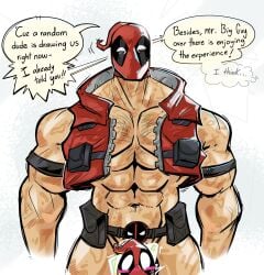 4th_wall_breaking bara big_pecs breaking_the_fourth_wall deadpool deadpool_(marvel_rivals) fourth_wall gay its_coldpizzart male male_only marvel marvel_rivals mask masked masked_male muscular muscular_male solo