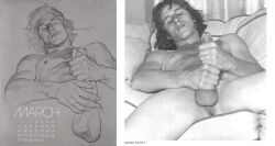 beating_off gay harry_bush male male_only monochrome original reference_image tagme traditional_media two_handed_masturbation yaoi