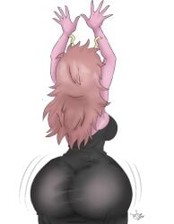 ashido mina from boku no hero academia by therebeldemon