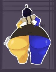 ena_(series) ena joel_g aaanarkia 2026 ass big_ass huge_ass hyper_ass fat_ass butt big_butt huge_butt hyper_butt breasts big_breasts backboob 1girls female female_only female_focus ass_focus thighs big_thighs thighs_bigger_than_head ass_bigger_than_head ass_bigger_than_torso ass_crack skirt ass_too_big ass_too_fat clothing clothed simple_background