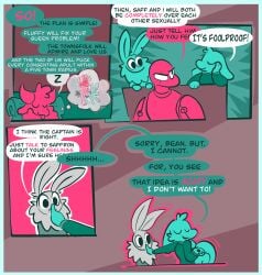 anthro armor arthropod bean_(vanilla_candy) bovid briar_(vanilla_candy) caprine comic doggystyle dream english_text fantasizing female finger_to_mouth from_behind_position hi_res insect lagomorph lepidopteran male male/female mammal moth reptile restricted_palette saffron_(unicorn_blood) scalie scar sex sheep shush sleeping snake speech_bubble text tulip_(unicorn_blood) unicorn_blood_(comic) vanilla_candy