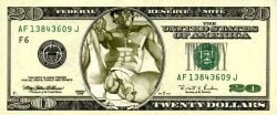 1boy american ass balls belly_button cigarette dollar_bills flaccid gay harry_bush male male_only money muscular necklace nipples original parody partially_colored penis pose pubic_hair relaxing solo tan_skin tanline traditional_media united_states_of_america yaoi