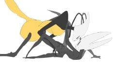 hollow_knight hollow_knight:_silksong hollow_knight_(franchise) team_cherry yuri lesbian_sex 2girls bug bug_girl spider spider_girl hornet_(hollow_knight) shakra_(hollow_knight) shakra_(hollow_knight:_silksong) fingering fingering_pussy justdog pussy_juice black_body