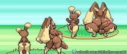 anthroemerald anthro pokemon pokemon_(species) pokemon_rse pokemon_anthro_emerald buneary lopunny sprite pixel_art pixel_(artwork) huge_breasts breasts 2futas futanari futa gynomorph intersex dickgirl huge_cock huge_ass thick_thighs thick_ass big_butt huge_butt balls big_balls backsack squatting hands_behind_head nipples humanoid_penis furry stacked armpits armpit_crease erection standing tongue tongue_out mod