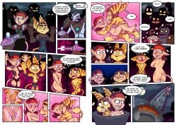 luchosfactory ratchet_and_clank ratchet_and_clank_future ratchet_(ratchet_and_clank) talwyn_apogee_(ratchet_and_clank) enm enf embarrassed_nude_male embarrassed_nude_female nude_male nude_female both_sexes_in_same_situation comic text dialogue english_text speech speech_bubble fur furry female forced_exposure covering covering_self covering_crotch blush aroused forced_arousal embarrassed humiliation butt markazian_(ratchet_and_clank) lombax_(ratchet_and_clank) spotted_body headband headband_only cannon outdoors outdoor_nudity nude kissing robot