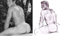 harry_bush traditional_media gay yaoi original monochrome male male_only tagme reference_image