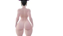 3d big_ass big_breasts big_butt blender dressed juri_han mgsnak239 street_fighter street_fighter_6 street_fighter_v