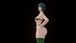 3d big_ass big_breasts big_butt blender dressed fubaki mgsnak239 one_punch