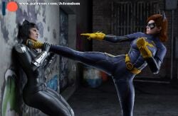 2girls 3d 3d_(artwork) absurd_res arrogant barbara_gordon batgirl batgirl_(gotham_knights) beaten between_legs between_thighs blender brown_hair catfight catwoman catwoman_(injustice) choking crush crushing defeated dominant dominant_female domination dominatrix female female/female female_domination female_on_female female_only femdom fight fingerless_gloves girl_on_girl girls girls_only helpless highres humiliated humiliating humiliation injustice_2 jvfemdom legs looking_pleasured mask masked masked_female multiple_girls only_female pinned pinned_down pose red_hair round_ass round_butt sadism sadistic sadistic_girl short_hair sitting sitting_on_another sitting_on_face sitting_on_person smile smirk smug smug_face smug_grin submission submission_hold submissive the_ thick_ass thick_thighs thighs twintails utter_domination voluptuous voluptuous_female wrestling yellow_boots yuri