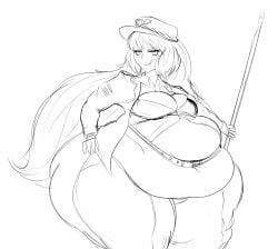 bbw big_belly fat genpis_chong ishmael_(limbus_company) limbus_company plump project_moon sketch ssbbw