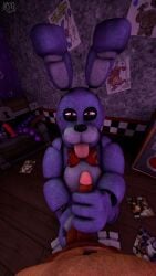 3d_(artwork) absurd_res animatronic anthro ball_grab balls bedroom_eyes bonnie_(fnaf) bow_(feature) bow_tie canid canine chest_(container) curtains digital_media_(artwork) dildo drawings duo erection first_person_view five_nights_at_freddy's fox foxy_(fnaf) genitals glowing glowing_eyes half-closed_eyes hi_res kneeling lagomorph leporid looking_at_viewer machine magazine male male/male mammal masturbation narrowed_eyes nsg_editor nude penis pink_eyes plushie purple_body rabbit red_body robot scottgames seductive sex_toy sex_toy_background smile source_filmmaker_(artwork) tongue tongue_out watermark