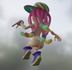 3d harmony_(splatoon) naked nintendo only_female pink_hair pussy sexer splatoon splatoon_3