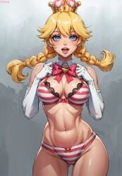 ai_generated female looking_at_viewer makimass_ai mario_(series) peachette