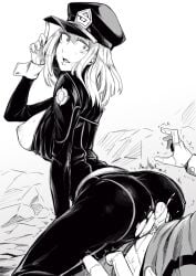 1boy 1girls ass big_ass big_breasts big_butt bodysuit boku_no_hero_academia breasts breasts_out camie_utsushimi clothed_sex cowgirl_position cum cum_in_pussy cum_inside cum_inside_pussy cum_inside_vagina cum_overflow female female_focus female_on_top hat huge_ass huge_breasts huge_butt izuku_midoriya male male/female monochrome my_hero_academia nakamura_regura reverse_cowgirl_position sex shiketsu_high_school_cap superheroine teenage_girl teenager teenager_on_teenager torn_bodysuit torn_clothes torn_clothing torn_pants vaginal_penetration vaginal_sex