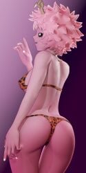 1girls 3d 3d_(artwork) aequd areola areolae ass ass_focus back_view bare_legs bedroom_eyes big_ass big_breasts big_butt bikini bikini_bottom bikini_top black_eyes blender blender_(software) bra bubble_ass bubble_butt buttocks curly_hair eyelashes female female_focus female_only frizzy_hair half-closed_eyes horns legs leopard_print leopard_print_bra leopard_print_thong leopard_print_underwear mina_ashido monster_girl my_hero_academia nail_polish nails nipple_bulge nipples pink_hair pink_skin round_ass round_butt seducing seduction seductive seductive_body seductive_eyes seductive_look seductive_pose seductive_smile shonen_jump short_hair shounen_jump sideboob sniffable_ass solo solo_focus standing student teen teen_girl teenage teenage_girl teenager thick thick_ass thick_thighs thighs thong thong_leotard thong_panties thong_underwear underwear underwear_only yellow_eyes young