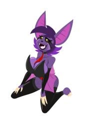 bat batsloth big_breasts bunnysuit furry lord_sarloc oc pinup purple_fur purple_hair rule_63 sarlette sarloc sloth