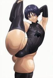 1boy ai_generated big_ass chubby fat_ass genshin_impact light-skinned_male male male_only penis scaramouche_(genshin_impact) solo splits standing_split thick_thighs voluptuous voriksan