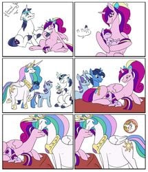 age_difference alicorn bandage birth breastfeeding comic diaper dragga equine fan_character female feral friendship_is_magic group horn horse internal light male mammal my_little_pony night nuzzling pain pony pregnant prince prince_blueblood_(mlp) princess princess_cadance_(mlp) princess_celestia_(mlp) pussy rebirth regression royalty screaming shining_armor_(mlp) transformation twilight_velvet_(mlp) wings