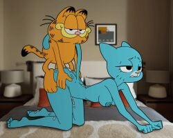 2d 2d_animation animated areolae ass breasts cartoon_network cum feline furry garfield_(series) garfield_the_cat kyde loop male/female nicole_watterson nipples nude nude_female paramount_pictures paws,_inc. penis sex straight the_amazing_world_of_gumball warner_brothers weird_crossover