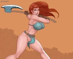 1girls ass big_ass big_breasts breasts bust busty chest curvaceous curvy curvy_figure digital_media_(artwork) female female_focus hips hourglass_figure huge_ass huge_breasts human large_ass large_breasts legs light-skinned_female light_skin mature mature_female mavruda red_sonja red_sonja_(comics) slim_waist thick thick_hips thick_legs thick_thighs thighs voluptuous waist wide_hips