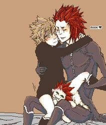 axel_(kingdom_hearts) disney kingdom_hearts male_only nobody_(kingdom_hearts) penis roxas square_enix tagme teeoh