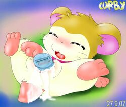 1girls 2007 curby hamtaro_(series) pashmina_(hamtaro) pussy tagme