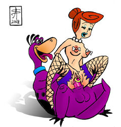 2004 artist_request dino dinosaur female hanna-barbera human male nipples straight tagme the_flintstones what wilma_flintstone zoophilia