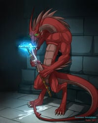 1boy anthro cum dragon drako male male_only masturbation solo tagme teenage_mutant_ninja_turtles todex