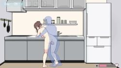 1girls brown_hair free_use kitchen large_breasts medium_breasts pale_skin pixel_art screenshot tagme video video_game