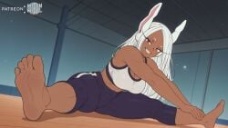 ai_assisted ai_generated barefoot big_breasts boku_no_hero_academia breasts bunny_ears crop_top curvy curvy_body curvy_female dark-skinned_female dark_skin feet female female_focus female_only foot_fetish foot_focus gym gym_clothes huge_breasts large_breasts leggings legs legs_apart legs_spread long_hair looking_at_viewer mirko moonwool_branch my_hero_academia rabbit_ears rabbit_girl raised_tail red_eyes rumi_usagiyama seductive seductive_eyes seductive_look seductive_mouth seductive_pose seductive_smile smile smiling solo solo_female solo_focus sports_bra sportswear spread_legs stretching tank_top thick_ass thick_thighs thighs toes uncensored usagiyama_rumi white_hair