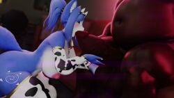 blowjob cow_print_bikini huge_ass huge_breasts krystal sex sucking_penis tagme vaginal_penetration video
