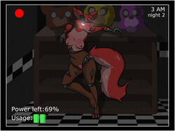 2015 animatronic anthro canine female female_foxy five_nights_at_freddy's fox foxy_(fnaf) machine mammal mechanical nude pussy robot solo wasajoke