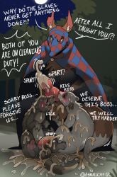 angry animal_genitalia animal_penis anthro apologetic apology asking_for_forgiveness asking_why asmallotter balls between_legs blush blush_lines bodily_fluids body_worship boss brown_body brown_fur canid canine canine_genitalia canine_penis chest_tuft cloak cloak_only clothing cum cum_all_over cum_covered cum_drip cum_everywhere cum_in_ass cum_in_mouth cum_inside cum_on_face cum_on_penis cumshot dialogue domestic_ferret dominant dominant_male drinking drinking_cum dripping ear_piercing ejaculation english_text excessive_cum excessive_genital_fluids fellatio forest forest_background forest_sex fox fur genital_fluids genital_worship genitals gold_(metal) gold_jewelry group hi_res jewelry kissing leaking_cum licking male male/male mammal mask messy moon musk musky_balls musky_penis mustelid musteline night nude onomatopoeia oral orange_body orange_fur penile penis penis_lick penis_worship piercing plant punished punishment punishment_sex redwall semi-anthro sex sheath signature sitting sitting_on_ground size_difference slagar_the_cruel slaver sound_effects spurting_sound_effect standing submissive submissive_male sweat tan_body tan_fur tapering_penis text tongue tree true_musteline tuft wearing_mask weasel yelling yelling_at_another