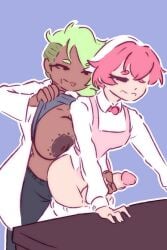 1boy 1boy1girl 1girls artist_upload dark_skinned_female femboy femboy_on_female handjob mostly_clothed pastille_(nomnomnami) reach_around starry_flowers sugawara syrup_(nomnomnami) syrup_and_the_ultimate_sweet tagme