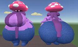 1girls big_ass big_breasts bikini black_legs breasts bubble_ass bubble_butt female female_only glowing_eyes grey_skin mushroom mushroom_girl mushroom_hat night_cap_(pvz:bfn) plants_vs_zombies purple_body pvz scarf thick_ass thick_thighs weirdmaker43